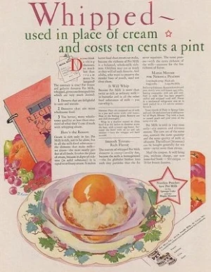 ORIG VINTAGE MAGAZINE AD/ 1930 PET MILK ADillustrator- M.  Kaiser