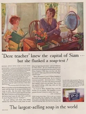 ORIG VINTAGE MAGAZINE AD/ 1930 PROCTOR & GAMBLE SOAP ADillustrator- Haddon  Sundblom