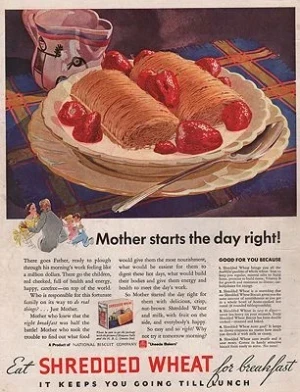 ORIG VINTAGE MAGAZINE AD/ 1930 SHREDDED WHEAT ADillustrator- N/A