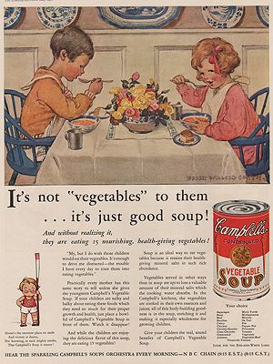 ORIG. VINTAGE MAGAZINE AD: 1931 CAMPBELL'S SOUP ADillustrator- Jessie Wilcox  Smith