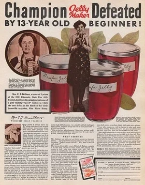 ORIG VINTAGE MAGAZINE AD/ 1931 CERTO JELLY ADillustrator- N/A