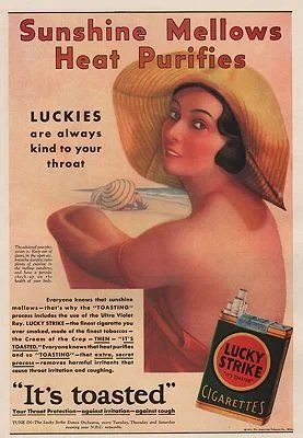 ORIG VINTAGE MAGAZINE AD/ 1931 LUCKY STRIKE CIGARETTE ADillustrator- N/A