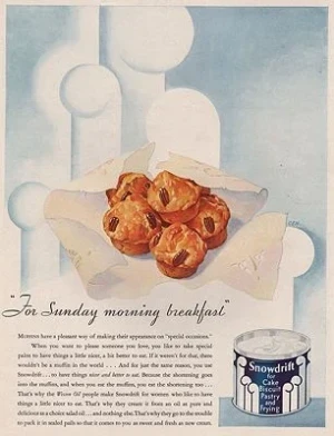 ORIG VINTAGE MAGAZINE AD/ 1931 SNOWDRIFT SHORTENING ADillustrator- N/A