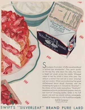 ORIG VINTAGE MAGAZINE AD/ 1931 SWIFT'S LARD ADillustrator- N/A