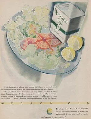 ORIG VINTAGE MAGAZINE AD/ 1931 WESSON OIL ADillustrator- N/A