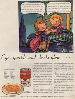 ORIG VINTAGE MAGAZINE AD/ 1932 CAMPBELL'S SOUP ADillustrator- Grace  Dayton