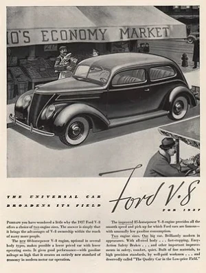 ORIG VINTAGE MAGAZINE AD/ 1933 CHEVROLET CAR ADillustrator- Jean  Pages
