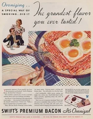 ORIG VINTAGE MAGAZINE AD/ 1933 SWIFT'S BACON ADillustrator- N/A
