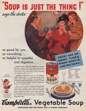 ORIG VINTAGE MAGAZINE AD/ 1934 CAMPBELL'S SOUP ADillustrator- N/A