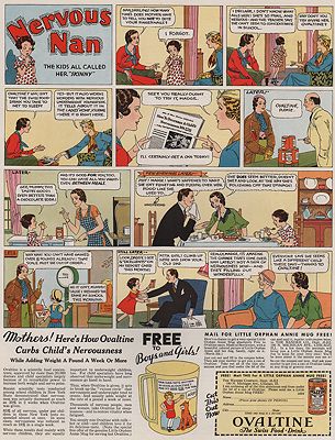 ORIG VINTAGE MAGAZINE AD/ 1934 OVALTINE DRINK ADillustrator- K.  Gunnor
