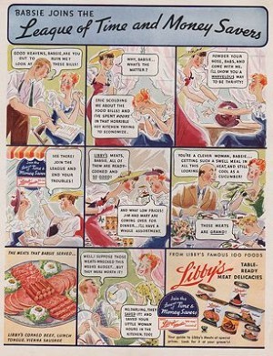 ORIG VINTAGE MAGAZINE AD/ 1935 LIBBY'S CANNED MEAT DELICACIES ADillustrator- N/A