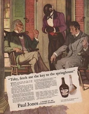 ORIG VINTAGE MAGAZINE AD/ 1935 PAUL JONES WHISKEY ADillustrator- N.C.  Wyeth