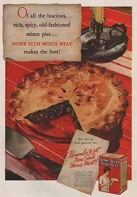 ORIG VINTAGE MAGAZINE AD/ 1936 NONE SUCH MINCE MEATillustrator- N/A