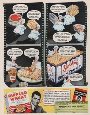 ORIG VINTAGE MAGAZINE AD/ 1936 SUNSHINE CRACKERS ADillustrator- N/A