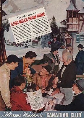 ORIG VINTAGE MAGAZINE AD/ 1937 CANADIAN CLUB WHISKEY ADillustrator- N/A