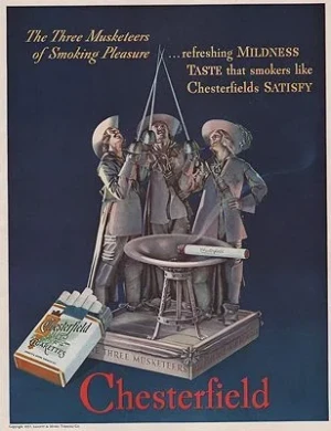 ORIG VINTAGE MAGAZINE AD/ 1937 CHESTERFIELD CIGARETTES ADillustrator- N/A