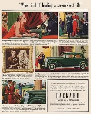 ORIG VINTAGE MAGAZINE AD/ 1937 PACKARD CAR ADillustrator- N/A