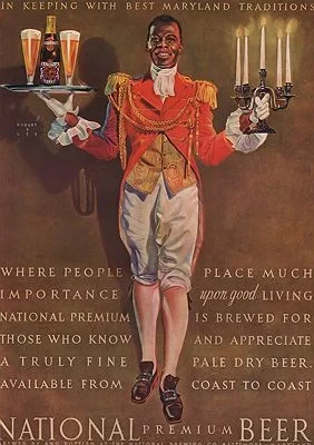 ORIG. VINTAGE MAGAZINE AD: 1938 NATIONAL BEER ADillustrator- Robert  Lee