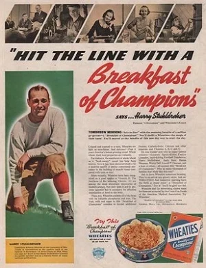 ORIG. VINTAGE MAGAZINE AD: 1938 WHEATIES CEREAL ADillustrator- N/A