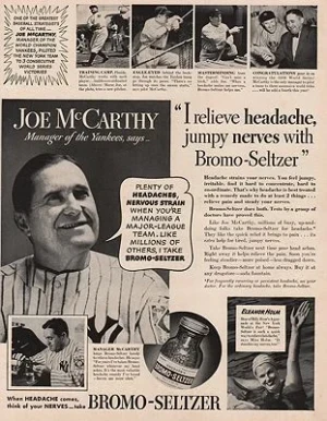 ORIG VINTAGE MAGAZINE AD/ 1939 BROMO-SELTZER ADillustrator- N/A