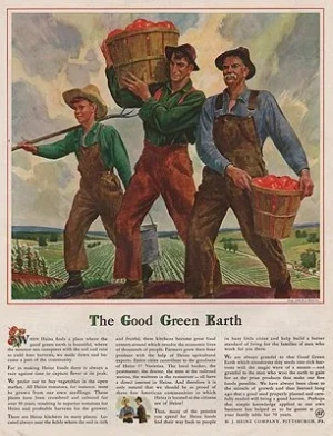 ORIG VINTAGE MAGAZINE AD/ 1939 H.J. HEINZ CO. ADillustrator- Peter  Helck