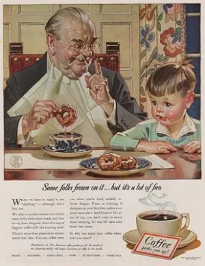 ORIG VINTAGE MAGAZINE AD/ 1940 COFFEE ADillustrator- J.C.  Leyendecker