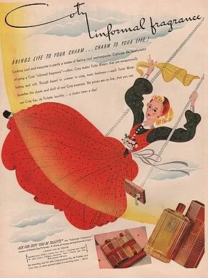 ORIG VINTAGE MAGAZINE AD/ 1940 COTY PERFUME ADillustrator- N/A