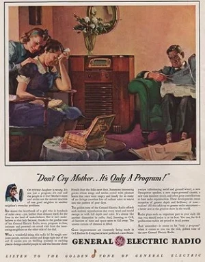 ORIG VINTAGE MAGAZINE AD/ 1940 GENERAL ELECTRIC RADIO ADillustrator- N/A