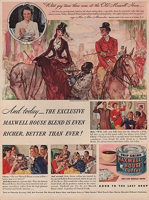 ORIG VINTAGE MAGAZINE AD/ 1940 MAXWELL HOUSE COFFEE ADillustrator- Henry  Raleigh