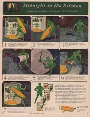 ORIG VINTAGE MAGAZINE AD/ 1940 NIBLETS CANNED CORN ADillustrator- N/A