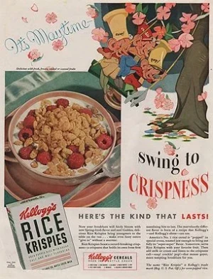 ORIG VINTAGE MAGAZINE AD/ 1941 RICE KRISPIES CEREAL ADillustrator- N/A