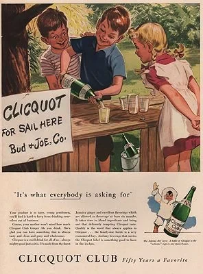 ORIG VINTAGE MAGAZINE AD/ 1942 CLICQUOT CLUB GINGER ALE ADillustrator- N/A