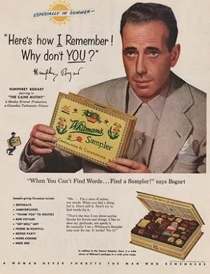 ORIG VINTAGE MAGAZINE AD/ 1954 WHITMAN'S SAMPLER ADillustrator- N/A