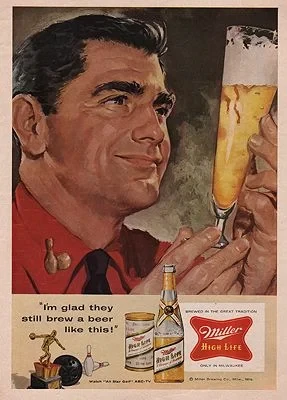 ORIG VINTAGE MAGAZINE AD/ 1957 MILLER HIGH LIFE ADillustrator- N/A