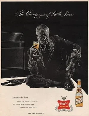 ORIG VINTAGE MAGAZINE AD/ 1959 MILLER HIGH LIFE BEER ADillustrator- John  McCormack