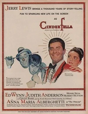 ORIG VINTAGE MAGAZINE AD/ 1960 CINDERFELLA MOVIE ADillustrator- Norman  Rockwell