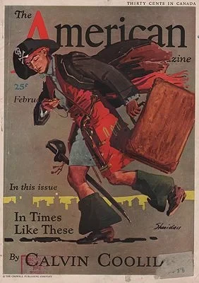 ORIG VINTAGE MAGAZINE COVER/ AMERICAN MAGAZINE - FEBRUARY 1932Sheridan (Illust.), John, Illust. by: John  Sheridan
