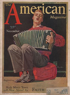 ORIG VINTAGE MAGAZINE COVER/ AMERICAN MAGAZINE - NOVEMBER 1931Sheridan (Illust.), John, Illust. by: John  Sheridan