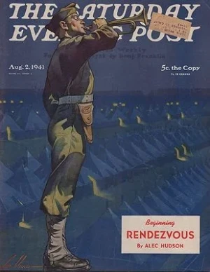 ORIG VINTAGE MAGAZINE COVER/ AUGUST 2 1941Weld (Illust.), Ski, Illust. by: Ski  Weld