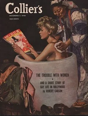 ORIG VINTAGE MAGAZINE COVER/ COLLIER'S - DECEMBER 7 1946Sawyers (Illust.), Martha, Illust. by: Martha  Sawyers