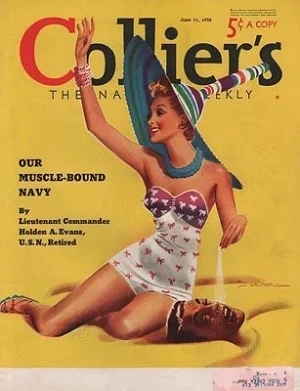 ORIG VINTAGE MAGAZINE COVER/ COLLIERS - JUNE 11 1938Whitcomb (Illust.), Jon, Illust. by: Jon  Whitcomb