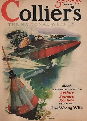 ORIG VINTAGE MAGAZINE COVER/ COLLIERS - JUNE 13 1931Lowell (Illust.), Orson, Illust. by: Orson  Lowell