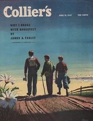 ORIG VINTAGE MAGAZINE COVER/ COLLIER'S - JUNE 21 1947Ekman (Illust.), Stan, Illust. by: Stan  Ekman