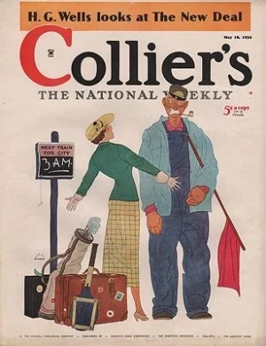 ORIG VINTAGE MAGAZINE COVER/ COLLIERS - MAY 18 1935Beckhoff (Illust.), Harry, Illust. by: Harry  Beckhoff