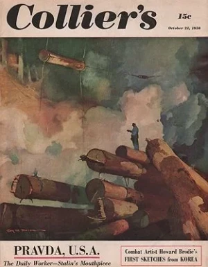 ORIG VINTAGE MAGAZINE COVER/ COLLIERS - OCTOBER 21 1950Mason (Illust.), Roy
