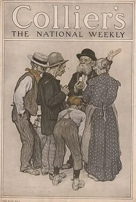 ORIG VINTAGE MAGAZINE COVER/ COLLIERS - OCTOBER 9 1909Clark (Illust.), Walter Appleton, Illust. by: Walter Appleton   Clark 