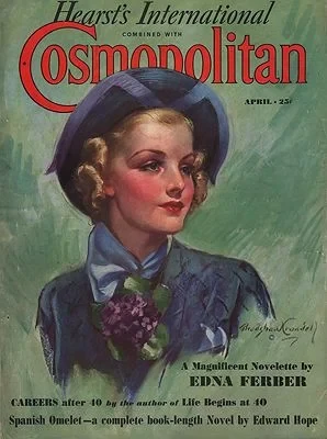ORIG VINTAGE MAGAZINE COVER/ COSMOPOLITAN APRIL 1937Crandall (Illust.), Bradshaw, Illust. by: Bradshaw  Crandall