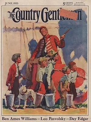 ORIG VINTAGE MAGAZINE COVER/ COUNTRY GENTLEMAN - JUNE 1933Prince (Illust.), William Meade, Illust. by: William Meade  Prince