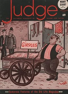 ORIG VINTAGE MAGAZINE COVER/ JUDGE APRIL 1947Hoff (Illust.), Syd, Illust. by: Syd  Hoff