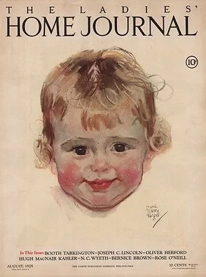 ORIG VINTAGE MAGAZINE COVER/ LADIES HOME JOURNAL - AUGUST 1925Fangel (Illust.), Maud Tousey, Illust. by: Maud Tousey  Fangel